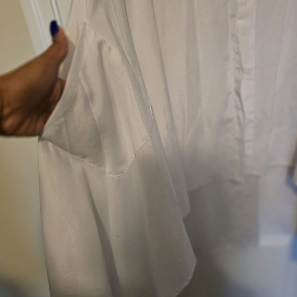 ViVI Classic White Polyester Shirt - Picture 5 of 6
